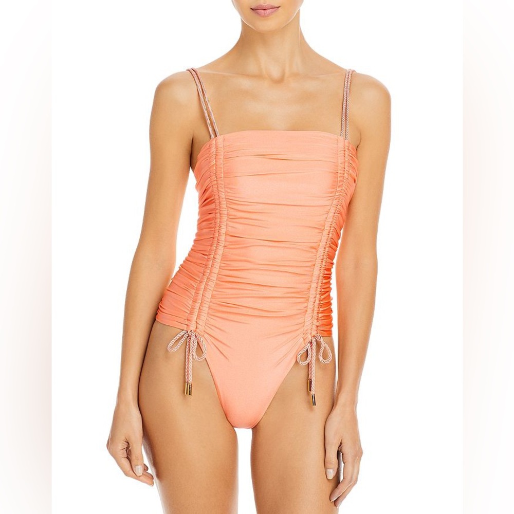 NWOT BAOBAB
Ancla Ruched One-Piece Swimsuit
Medium
Peach